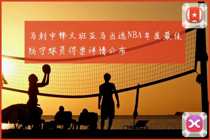 马刺中锋文班亚马当选NBA年度最佳防守球员得票详情公布