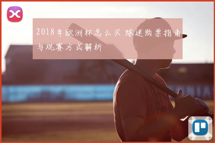 2018年欧洲杯怎么买 球迷购票指南与观赛方式解析