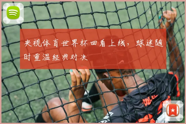 央视体育世界杯回看上线，球迷随时重温经典对决
